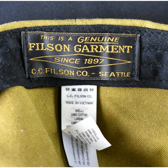 Filson 20271578 Tan Cap Waxed Cotton ONE SIZE - Picture 6 of 7